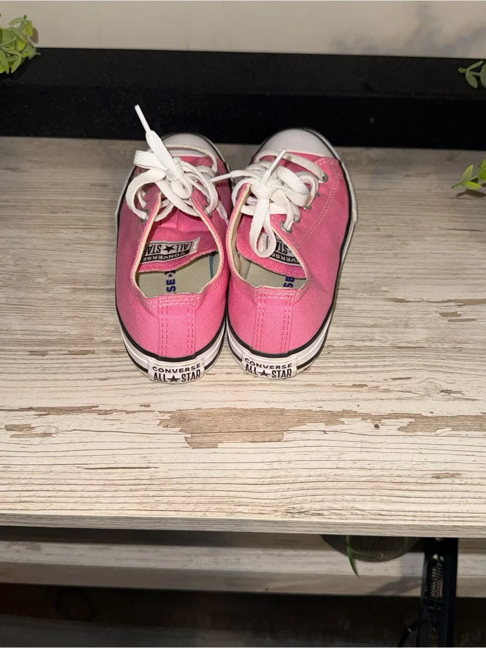 Converse Kids Pink Low-Top Canvas Sneakers